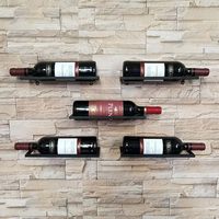 Bouteilles murales en métal personnalisées en usine présentoir à vin décoration de la maison casier à vin en aluminium porte-bouteille de vin