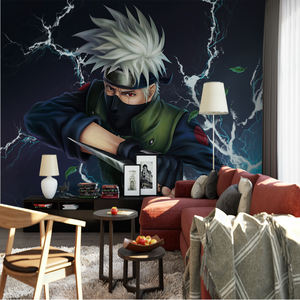 Carta da Parati 3D Anime <span class=keywords><strong>Hatake</strong></span> <span class=keywords><strong>Kakashi</strong></span> Lightning, Adesiva, Impermeabile, Moderna, in Seta, Dimensioni Personalizzabili, Decorazione Murale per Bagno - Product Image 3