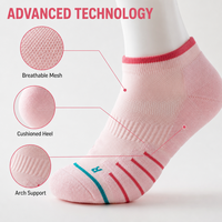 Chaussettes de course professionnelles personnalisées pour hommes et femmes, respirantes en maille, anti-ampoules, rembourrées, pour le sport