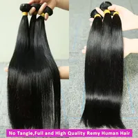Vente en gros de paquets de cheveux humains vierges de qualité 12a Extensions de vague de corps de couleur naturelle Cuticules de cheveux indiens bruts alignés Double trame