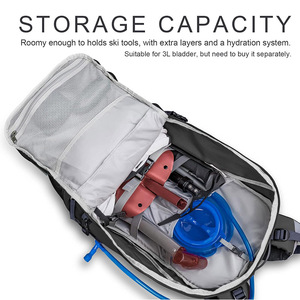 Sac à dos d'hydratation de <span class=keywords><strong>ski</strong></span> personnalisé <span class=keywords><strong>pas</strong></span> <span class=keywords><strong>cher</strong></span> 30L Snowboard Sac de <span class=keywords><strong>voyage</strong></span> Sac à dos résistant à l'eau pour le <span class=keywords><strong>ski</strong></span>, la randonnée et le camping - Product Image 2