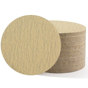 50 dischi abrasivi in ossido di alluminio da 3 pollici, grana 150, personalizzabili OEM, con fissaggio a strappo per levigatrice orbitale casuale - Product Image 1