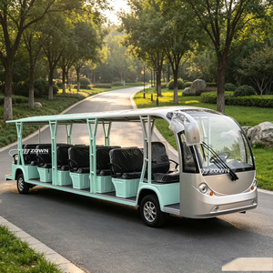 Bus électrique de tourisme à toit ouvert avec batterie au lithium pour le transport touristique dans les villes anciennes et les attractions culturelles - Product Image 1
