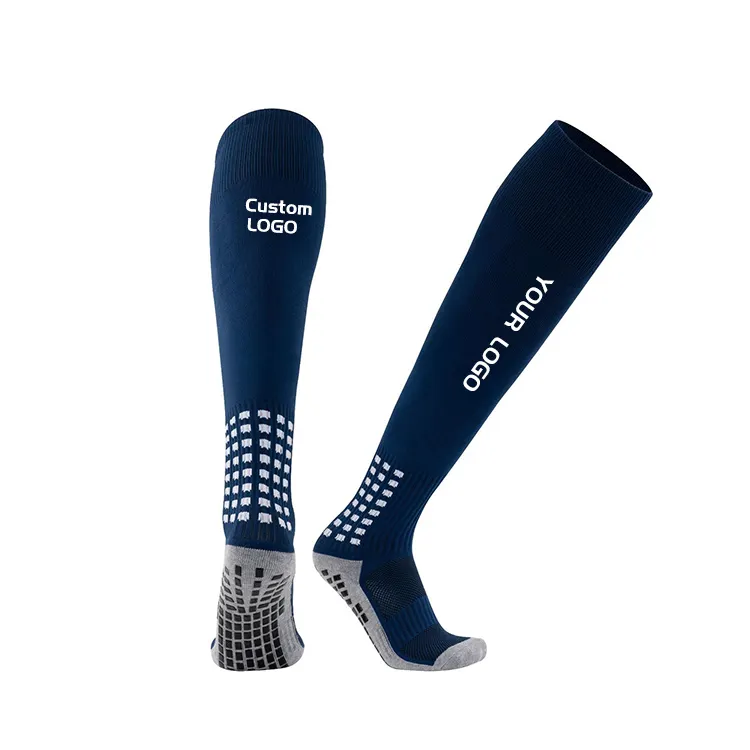 Custom Compression Outdoor Men'S Sports Soccer Baseball Super Long Padded Sports Soccer Socks