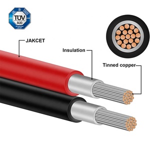 Fabricant de câble JZD simple double noyau VDE/UL4703 600V/1000V DC PV photovoltaïque XLPE batterie en cuivre étamé câble solaire Kabal - Product Image 5