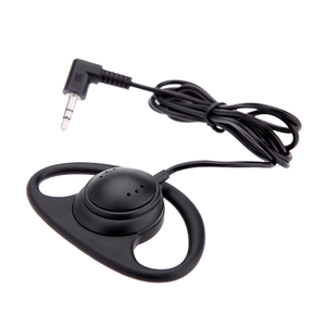 3,5 mm <span class=keywords><strong>D</strong></span>-Shape Style Wired Earhook Headphone Single Side walkie talkie Earphone <span class=keywords><strong>One</strong></span> Side Earhook Design - Product Image 5