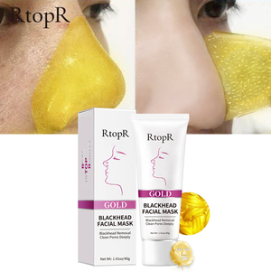 RtopR Oro Negro máscara facial completa espinillas acné eliminación de poros limpieza de la piel reparación máscara facial crema lavable para el cuidado de la piel - Product Image 3