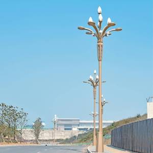 Lampadaire LED décoratif en alliage d'aluminium bronze IP65 3500K blanc chaud, culot E27, garantie 10 ans, angle de faisceau 360° pour l'éclairage - Product Image 6