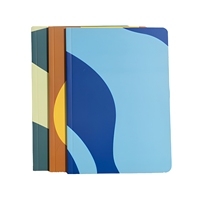 Carnet à couverture souple personnalisé haut de gamme pour réunions d'affaires, reliure à feuilles pliées, bande élastique, écologique, faible MOQ