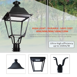 <strong>Outdoor</strong> IP66 Waterproof Classical Type Dimmable <strong>Street</strong> Garden Lamp 40w -120W Road Led Parking Lot Post Top Garden <strong>Light</strong> - Product Image 4