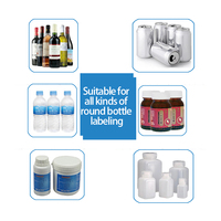 Machine automatique d'autocollant d'étiquette de bouteille en plastique d'huile essentielle petite étiqueteuse de table