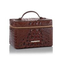 Sac de maquillage pour femmes COSSNI, sac de maquillage en cuir véritable, sac cosmétique de luxe pour femmes, sac de toilette de voyage avec certification ISO&CE