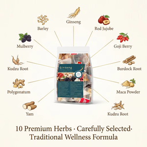 Série Micro Tea - Thé biologique au ginseng aux dix trésors - Détoxifiant naturel à base de plantes chinoises pour femmes et hommes - 6 ingrédients précieux - Product Image 2