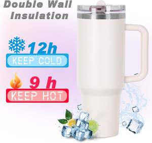 Thumbler personalizado sin Bpa aislado al vacío agua caliente y fría 40 oz vaso <span class=keywords><strong>Tumblr</strong></span> vaso de acero inoxidable con pajita abatible y mango - Product Image 5