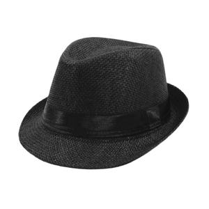 Sombreros <span class=keywords><strong>de</strong></span> Fiesta Estilo Años 20 SOLPOP, Fedora <span class=keywords><strong>con</strong></span> Cinta, Ala Corta, Sombrero Panamá <span class=keywords><strong>de</strong></span> Paja, Gorra Casual Estilo Jazz para Hombres y Mujeres - Product Image 3