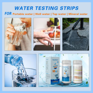 Kit de <span class=keywords><strong>test</strong></span> d'eau potable, kit de <span class=keywords><strong>test</strong></span> d'eau de robinet et de puits pour la dureté, le plomb, le fer, le cuivre, le chlore, le fluorure - Product Image 5