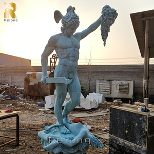 Escultura de Bronce de Gran Tamaño, Clásica, Fundida, de Perseo Sosteniendo la Cabeza de Medusa, para Jardín o Parque - Product Image 4