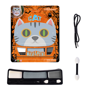 Fábrica al por mayor de <span class=keywords><strong>pintura</strong></span> facial de Halloween con máscara de papel de gato divertido - Product Image 3