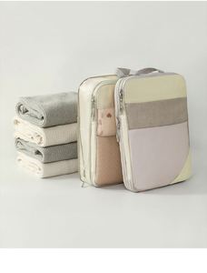 Cubes de rangement extensibles portables 7 pièces avec logo personnalisé pour voyage et organisation de bagages - Product Image 5