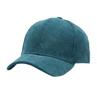 Gorra de béisbol de 6 paneles de pana y terciopelo, estilo vintage, diseño personalizado, para hombre