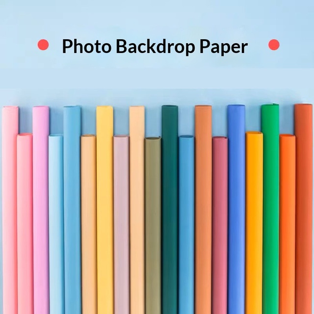 Professional Photography Backdrop Paper 2.72*10M Seamless Solid Color Studio Background for Product Shoots