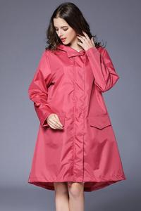 Chaqueta Cortavientos QY, Impermeable, Larga, para <span class=keywords><strong>Mujer</strong></span> y Hombre, Ligera - Product Image 6