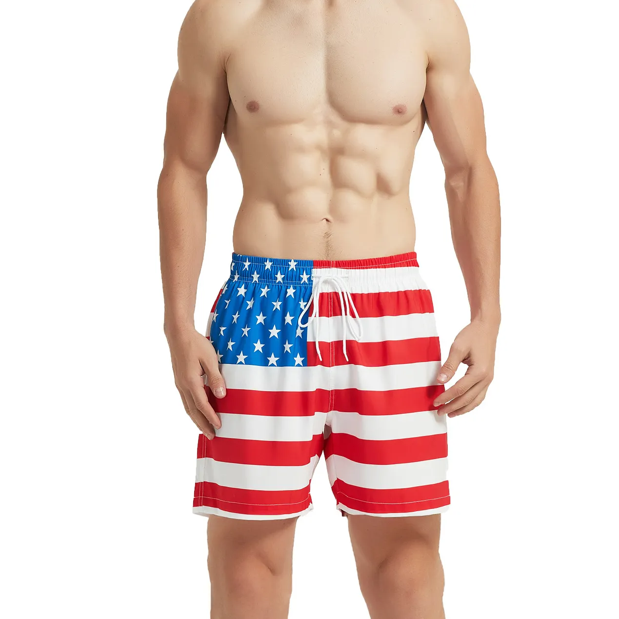 2023 OEM Custom Pattern Print Beach Shorts Summer Hot Sale Sport Running Mens Swim Wear Shorts