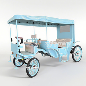 Carruaje de Caballos para Viajes de Ocio, Elegante Carruaje Eléctrico Real, Vehículo Turístico Vintage, Carruaje de Caballos de Cuatro Ruedas - Product Image 1