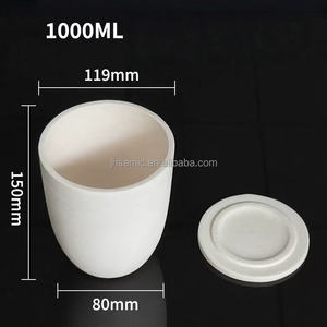 Высокочистый цилиндрический или конический керамический корундовый глиноземный тигель Al2o3 для плавки металла в лаборатории - Product Image 2