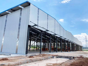 Luce prefabbricata costruzione industriale struttura in acciaio deposito in metallo affitto gratuito capannone navate costruzione Bodega magazzini - Product Image 6