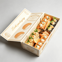 Caja de Papel para Sushi para Llevar, Cajas Magnéticas de Lujo a Buen Precio, Contenedor de Sushi para Llevar de Restaurante