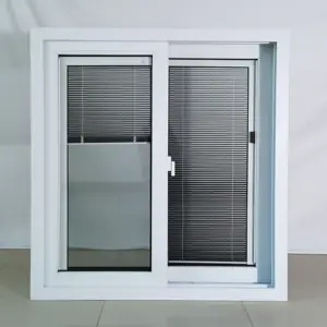 المصنع مباشرة توريد النوافذ المنزلقة ثلاثية الزجاج تأثير الإعصار Pvc الشخصي Upvc نافذة إطار الباب