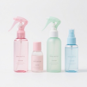 ขวดสเปรย์พลาสติกทรงกลมสีขาว ดำ อำพัน ใส ขนาด 30 มล. 50 มล. 60 มล. 100 มล. 250 มล. แบบกำหนดเองได้ - Product Image 1