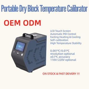 معايرة درجة حرارة الكتلة الجافة المحمولة شاشة تعمل باللمس LCD تسخين من الفولاذ المقاوم للصدأ تبريد معايرة الآبار الجافة فرن OEM - Product Image 2