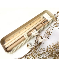 Ensemble de stylos en paille de blé, ensemble de stylos écologiques, ensemble de papeterie