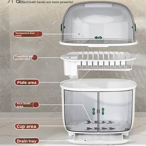 متعددة الوظائف سعة كبيرة المطبخ استنزاف رف لوحة حامل وعاء لتنظيم سكين كفاءة - Product Image 4