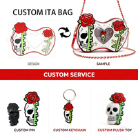 Sac Ita Kawaii Adorable, Articles pour Fans d'Anime, Porte-clés Personnalisé, Peluche, Commande en Gros, Sac Ita Y2K, Mini Sacs à Main Personnalisés pour Femmes, Vente en Gros