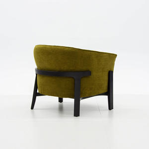 Sofá Individual Moderno para Sala de Estar o Dormitorio, Sillón Relajante con Brazos, Diseño Simple en Color Caqui - Product Image 4