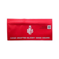 Pas cher impression verticale vide 2 pièces cigares roulés à la main tabac sacs à fermeture éclair horizontal 1 pièces premium feuille de cigare enveloppe pochette d'emballage