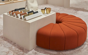 2022 vendite calde Lobby <span class=keywords><strong>S</strong></span> Shape Lounge Sofa velluto 8-10 persone divano ovale a due lati per Hotel Home Shop - Product Image 4