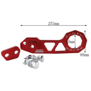 Crochet de remorquage arrière hexagonal en aluminium de style JDM pour voiture de course - Product Image 2