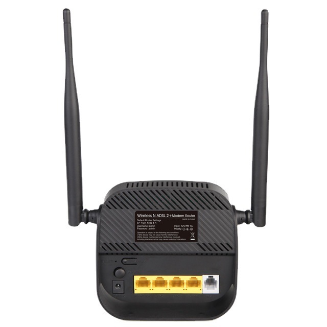 Wireless ADSL2+ Modem Router RJ11 Port 10/100mbps IPV6 300mpbs ADSL Router External Antenna Work