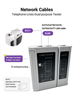 Comprobador de Cables de Red Ethernet, LAN, USB, BNC, RJ45, RJ11, RJ12, Cat5e, Cat6