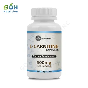 GOH OEM Etiqueta Privada cuerpo adelgazamiento puro L-carnitina cápsulas/tabletas quema grasa L carnitina té verde Caosules