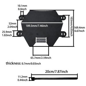 Matrícula frontal de plástico modificada para bicicleta eléctrica de motocicleta con licencia LING QI para SURRON Light Bee plástico modificado - Product Image 3