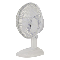 Ventilateur Mini Portable à Alimentation CA/CC, 6 Pouces, 3 Pales, Rechargeable, pour Maison et Bureau