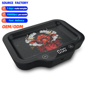 반식물성 펄프 플레이트, 핑크색 인어 비늘 트레이, 디지털 또는 잡초 롤링 디스플레이 포함 인어 비늘 트레이 - Product Image 1