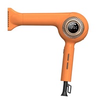 Nouveau Sèche-cheveux ionique sans pales à moteur DC sans balais, affichage LCD, fixation murale, 1700W, 3 vitesses, silencieux, super haute vitesse, pour hôtel et extérieur