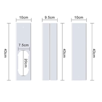 Venta de Fábrica de Alta Calidad: Juego de 4 Placas de Sellado Telescópicas de PVC para Aire Acondicionado a Gas, Deflector de Boca Plana de 43cm x 10cm para Uso Doméstico
