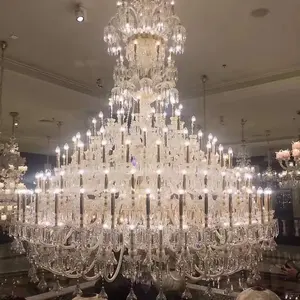 Candela per sala banchetti di nozze Extra Large personalizzata lampadario in cristallo Maria Theresa